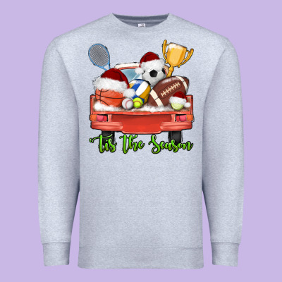 Tis The Season Sports Truck Christmas Premium Sweatshirt Designed By Adodesignshop