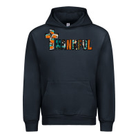 Navy thankful Urban Hoodie - JahusDesignShop