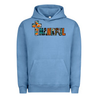 Pigment Pebble Blue thankful Urban Hoodie - JahusDesignShop