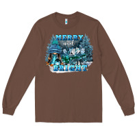 Chestnut merry and bright Long Sleeve Tee - FaDigitalArtStudio