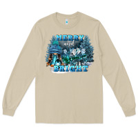Mushroom merry and bright Long Sleeve Tee - FaDigitalArtStudio