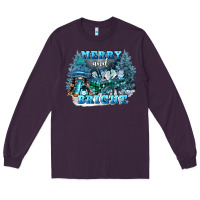 Plum merry and bright Long Sleeve Tee - FaDigitalArtStudio