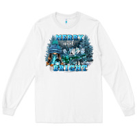 White merry and bright Long Sleeve Tee - FaDigitalArtStudio