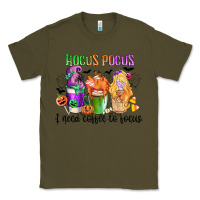 Army Green hocus pocus i need coffee to focus Classic Tee - CowGirlArtShop