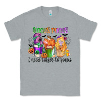 Heather Grey hocus pocus i need coffee to focus Classic Tee - CowGirlArtShop