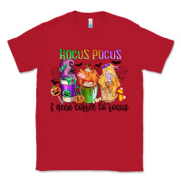 Red hocus pocus i need coffee to focus Classic Tee - CowGirlArtShop
