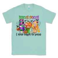 Seafoam hocus pocus i need coffee to focus Classic Tee - CowGirlArtShop
