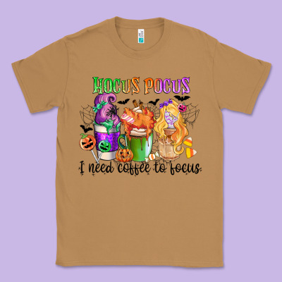 Hocus Pocus I Need Coffee To Focus Classic Tee Designed By Cowgirlartshop