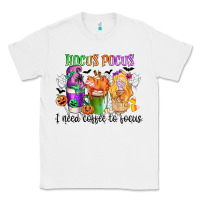 White hocus pocus i need coffee to focus Classic Tee - CowGirlArtShop