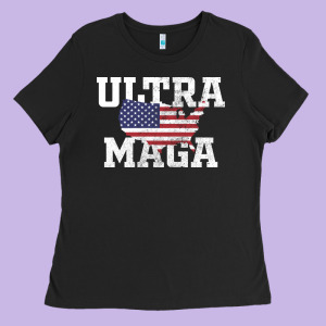 Ultra Maga Ladies Tee Designed By Linhvisuals