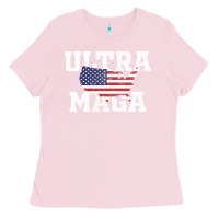 Bubblegum Pink ULTRA MAGA Ladies Tee - linhVisuals