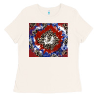 Bone patriotic tie dye Ladies Tee - CowGirlArtShop