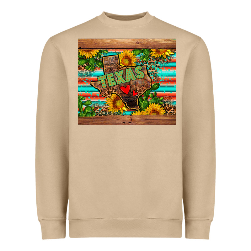 Texas Heavyweight Sweatshirt by AdoDesignShop | Teevron