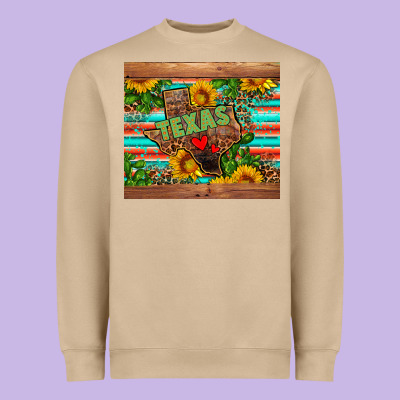 Texas Heavyweight Sweatshirt Designed By Adodesignshop