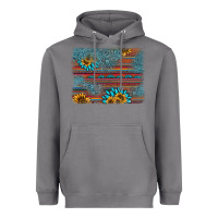 Storm sunflower gemstone serape background Heavyweight Hoodie - AdoDesignShop