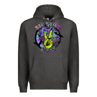 Charcoal Heather bad witch vibes Premium Hoodie - SublimationCraftShop