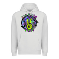 Dove Grey bad witch vibes Premium Hoodie - SublimationCraftShop