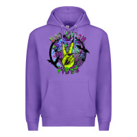 Purple bad witch vibes Premium Hoodie - SublimationCraftShop
