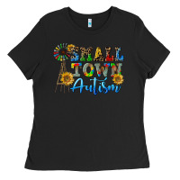 Black small town autism Ladies Tee - CowGirlArtShop