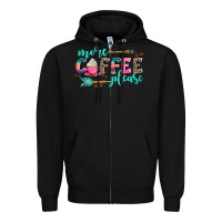 Black more coffee please Zipper Hoodie - AdoDesignShop