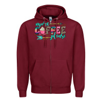 Burgundy more coffee please Zipper Hoodie - AdoDesignShop