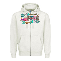 Oatmeal Heather more coffee please Zipper Hoodie - AdoDesignShop