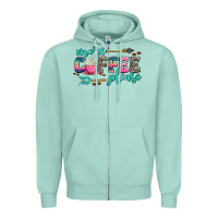 Seafoam more coffee please Zipper Hoodie - AdoDesignShop