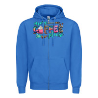 True Royal more coffee please Zipper Hoodie - AdoDesignShop