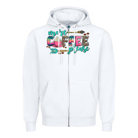 White more coffee please Zipper Hoodie - AdoDesignShop
