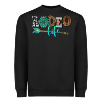 Black rodeo life with gemstone Heavyweight Sweatshirt - AdoDesignShop