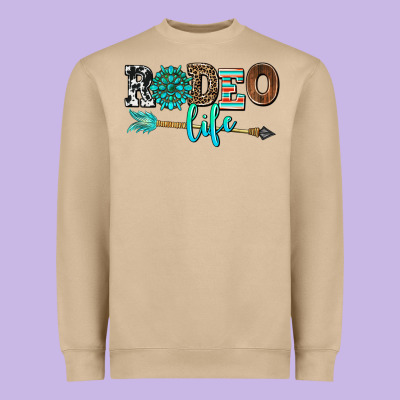 Rodeo Life With Gemstone Heavyweight Sweatshirt Designed By Adodesignshop
