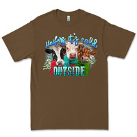 Cacao heifers its cold outside Premium Tee - CowGirlArtShop