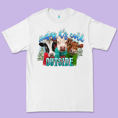 Heifers Its Cold Outside Premium Tee Designed By Cowgirlartshop