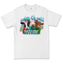 White heifers its cold outside Premium Tee - CowGirlArtShop