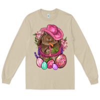 Mushroom Cowboy Rabbit Easter Long Sleeve Tee - BundleAndBundleShop