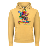 Vintage Mustard Neurodiversity Is Beautiful Vintage Hoodie - FaDigitalArtStudio