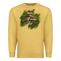 Antique Gold camouflage glitter patch Premium Sweatshirt - AdoDesignShop