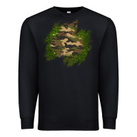 Black camouflage glitter patch Premium Sweatshirt - AdoDesignShop