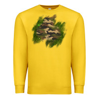 Lemon camouflage glitter patch Premium Sweatshirt - AdoDesignShop