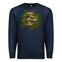 Navy camouflage glitter patch Premium Sweatshirt - AdoDesignShop