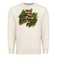 Sandshell camouflage glitter patch Premium Sweatshirt - AdoDesignShop