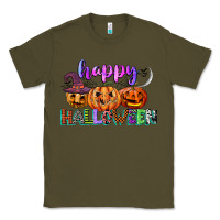 Army Green happy halloween Classic Tee - CowGirlArtShop