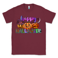 Burgundy happy halloween Classic Tee - CowGirlArtShop