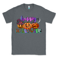 Charcoal Heather happy halloween Classic Tee - CowGirlArtShop