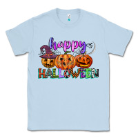 Dusty Blue happy halloween Classic Tee - CowGirlArtShop
