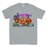 Heather Grey happy halloween Classic Tee - CowGirlArtShop