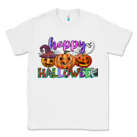 White happy halloween Classic Tee - CowGirlArtShop