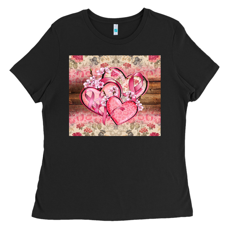 Cancer Hearts Ladies Tee by CowGirlArtShop | Teevron
