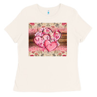 Bone cancer hearts Ladies Tee - CowGirlArtShop