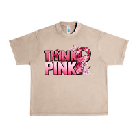 French Oak Think pink Cancer Awareness Urban Heavy Tee - FaDigitalArtStudio